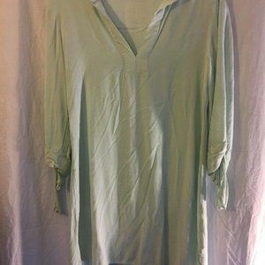 Zara Mint Green Tie Sleeve Tunic